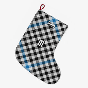 Clan Haig Check Tartan Large Christmas Stocking