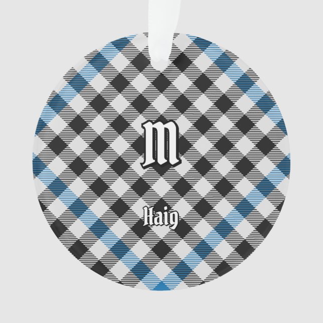 Clan Haig Check Tartan Ornament (Front)