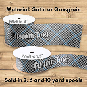 Clan Haig Check Tartan Satin Ribbon