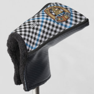 Clan Haig Crest over Check Tartan Golf Head Cover