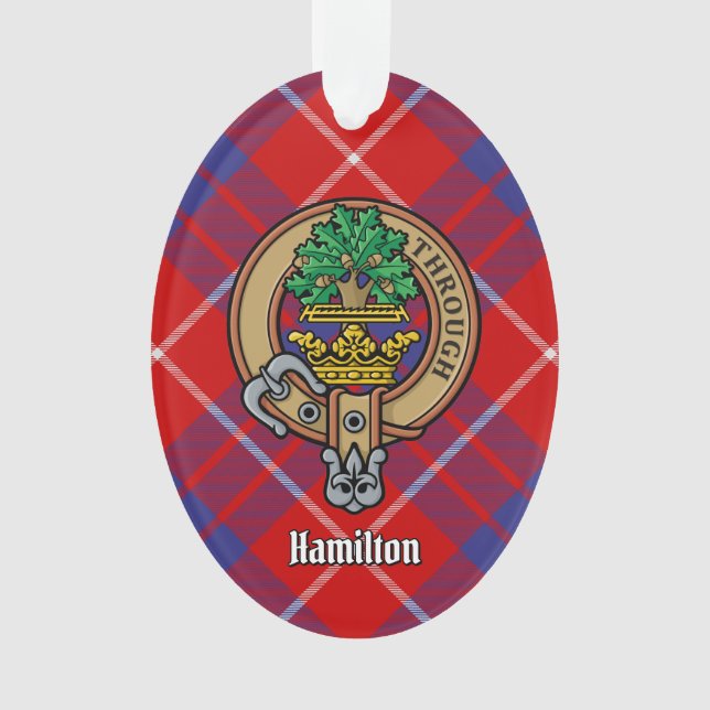 Clan Hamilton Crest au-dessus de l'ornement du tar (devant)