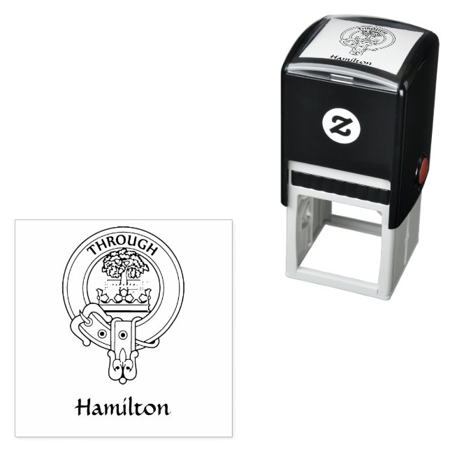 Clan Hamilton Crest Rubber Stamp (In Situ)