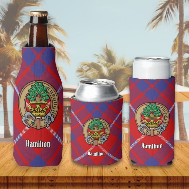 Clan Hamilton Crest sur le Glacière de la bouteill (Créateur téléchargé)