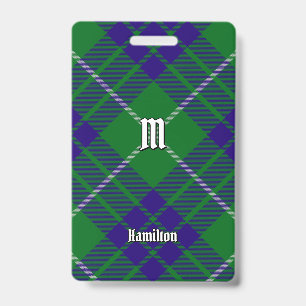 Clan Hamilton Hunting Tartan Badge