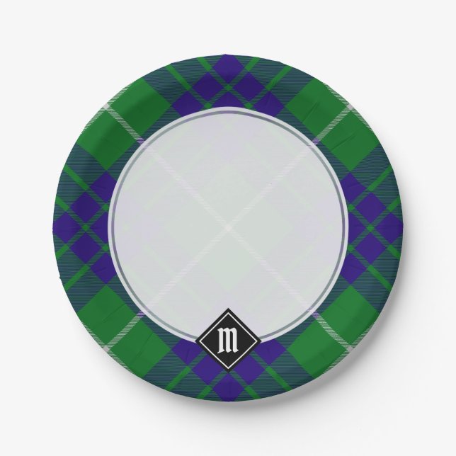Clan Hamilton Hunting Tartan Paper Plates (Front)