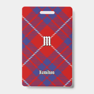 Clan Hamilton Red Tartan Badge