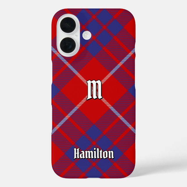 Clan Hamilton Red Tartan Case-Mate iPhone Case (Back)