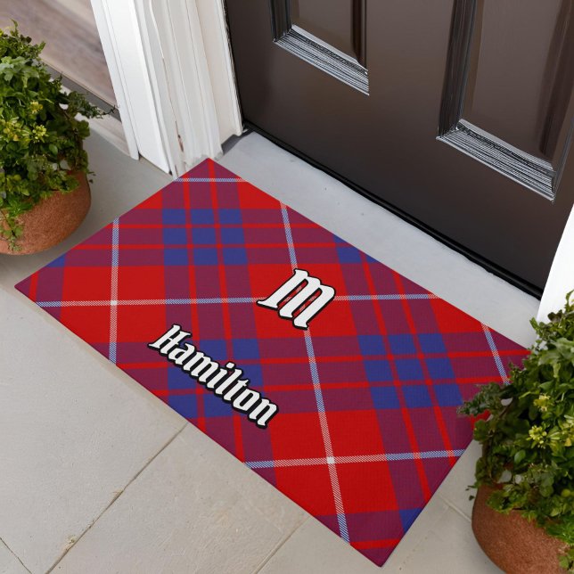 Clan Hamilton Red Tartan Doormat (Creator Uploaded)