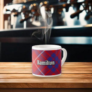Clan Hamilton Red Tartan Espresso Cup