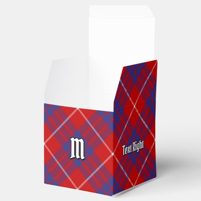 Clan Hamilton Red Tartan Favour Box (Opened)