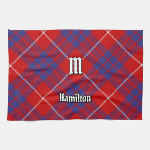 Clan Hamilton Red Tartan Kitchen Towel