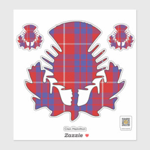 Clan Hamilton Thistle Sticker