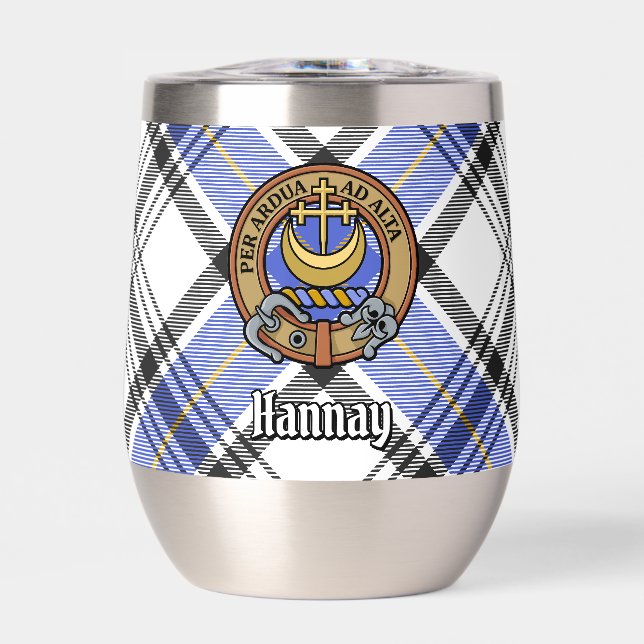 Clan Hannay Crest over Tartan (Front)