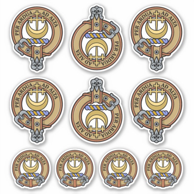 Clan Hannay Crest Sticker Set (Front)
