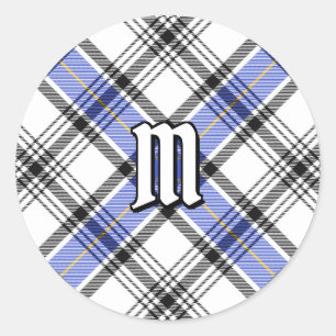 Clan Hannay Tartan Classic Round Sticker