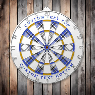 Clan Hannay Tartan Dartboard