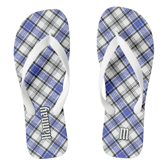 Clan Hannay Tartan Flip Flops (Footbed)