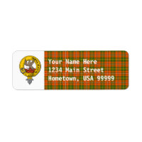 Clan Hay Ancient Tartan Return Address Label