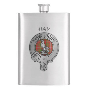 Clan Hay Crest  Hip Flask