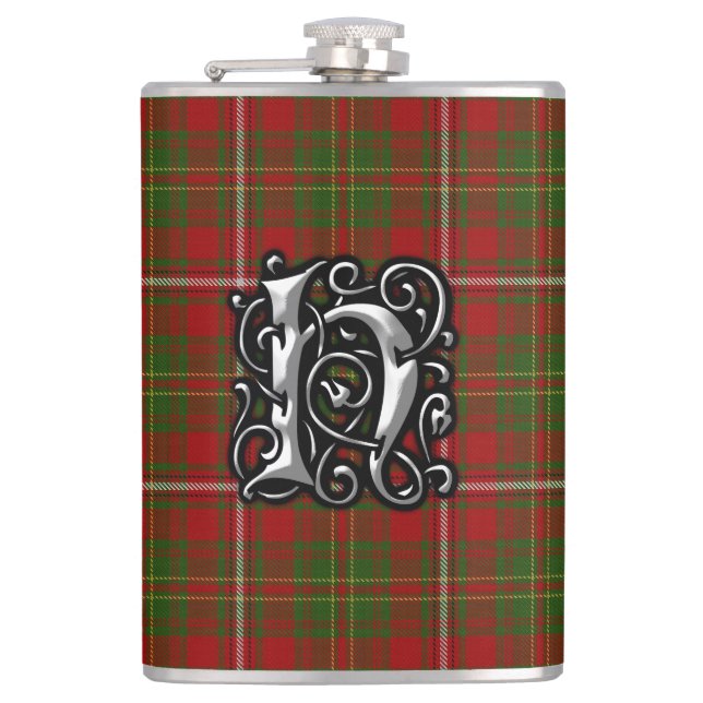 Clan Hay Tartan Old Scotland Flask (Front)