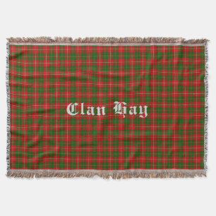 Clan Hay Tartan Throw Blanket