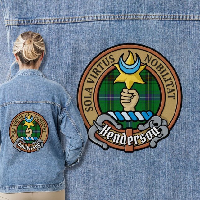 Clan Henderson Crest sur Tartan (Créateur téléchargé)