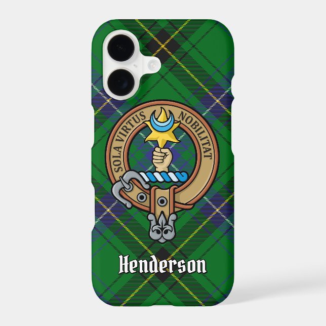 Clan Henderson Crest sur Tartan (Verso)