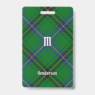 Clan Henderson Tartan Badge
