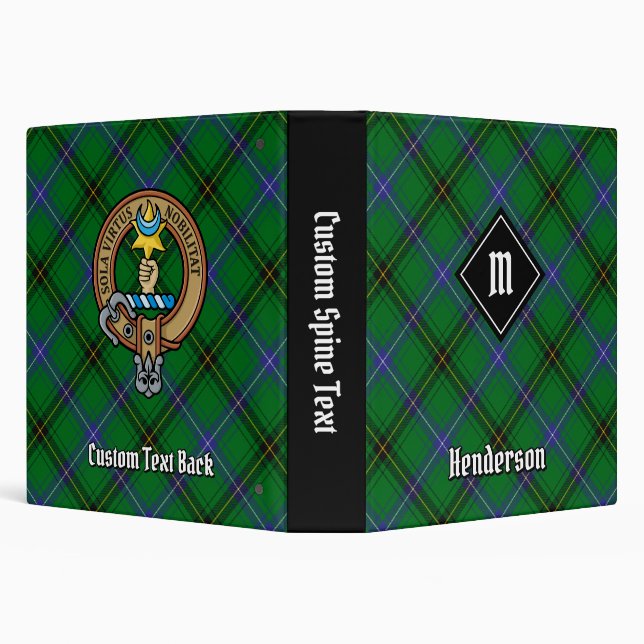 Clan Henderson Tartan Binder (Background)