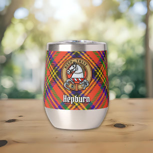 Clan Hepburn Crest sur Tartan