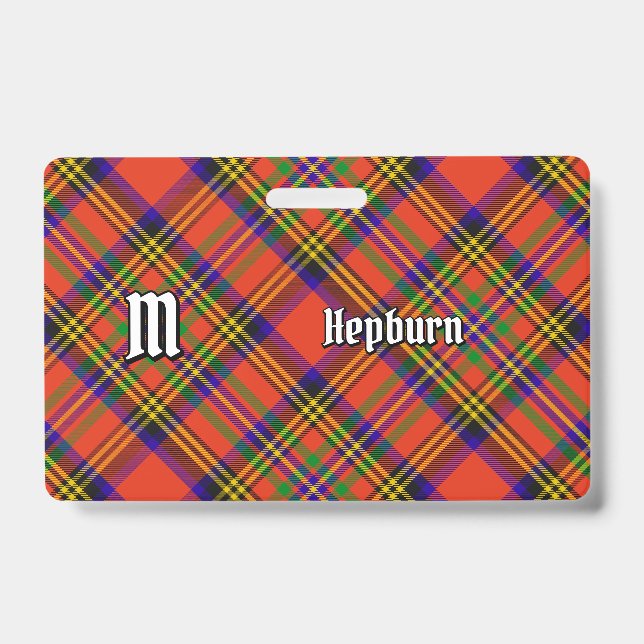 Clan Hepburn Tartan Badge (Front)