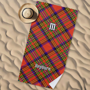 Clan Hepburn Tartan Beach Towel