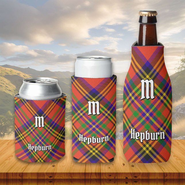 Clan Hepburn Tartan Bottle Cooler (Creator Uploaded)