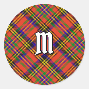 Clan Hepburn Tartan Classic Round Sticker