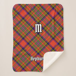 Clan Hepburn Tartan Sherpa Blanket