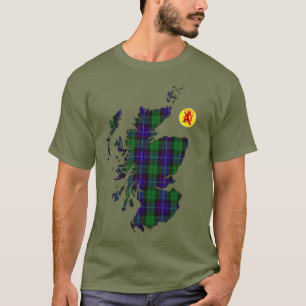 Clan Hunter [EDIT] Tartan Map T-Shirt