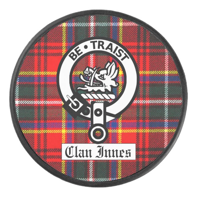 Clan Innes Crest Badge et Tartan (Devant)