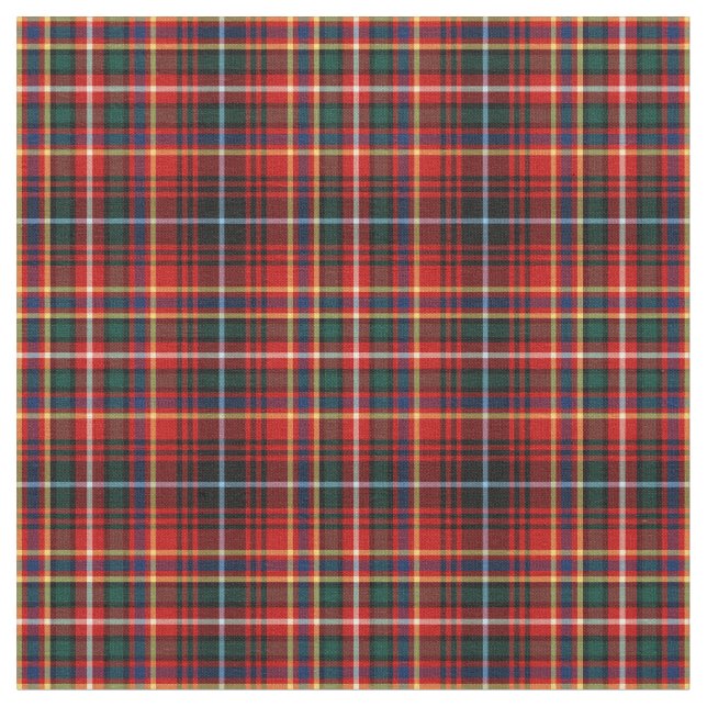 Clan Innes Tartan Fabric (Close Up)