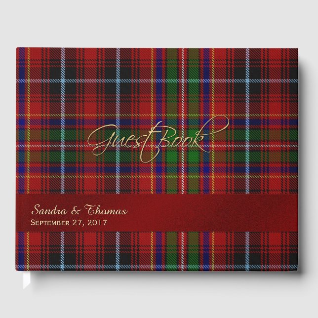 Clan Innes Wedding  Guest Book (Front)