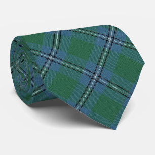 Clan Irvine Irwin Letter I Monogram Tartan Tie