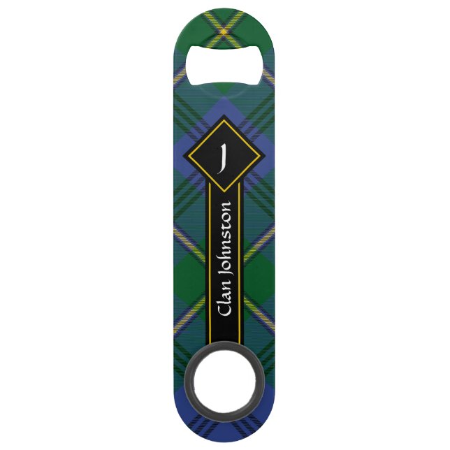 Clan Johnston Tartan Bar Key (Front)