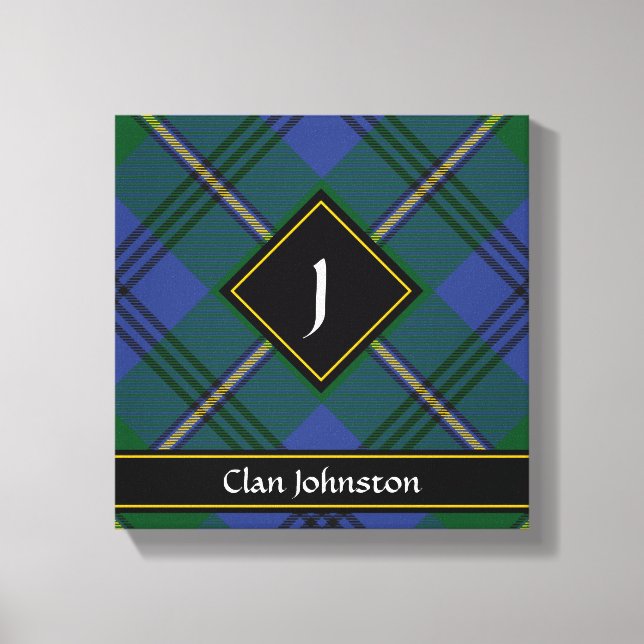 Clan Johnston Tartan Canvas Print (Front)