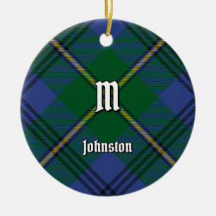Clan Johnston Tartan Ceramic Ornament