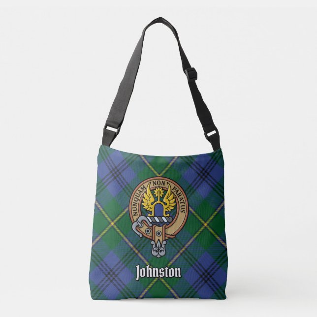 Clan Johnston Tartan Crossbody Bag (Front)
