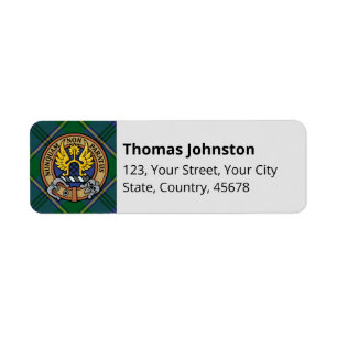 Clan Johnston Tartan Label