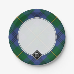 Clan Johnston Tartan Paper Plates