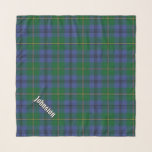 Clan Johnston Tartan Scarf<br><div class="desc">Clan Johnston traditional tartan with modern colours. Seamless pattern. Custom text.</div>