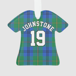 Clan Johnstone Johnston Tartan Christmas Jersey Ornament