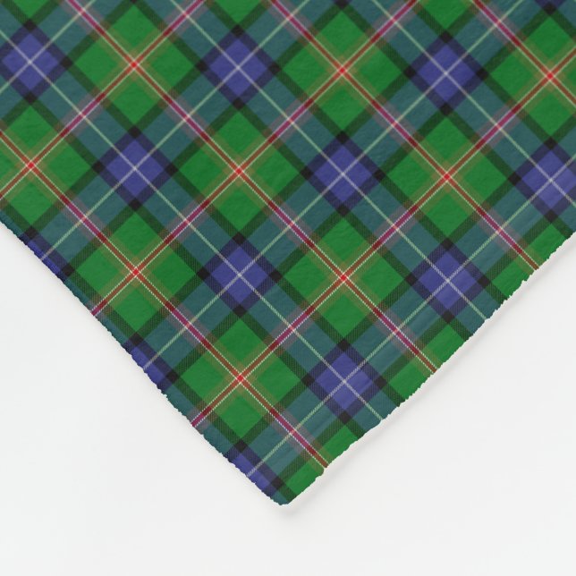 Clan Jones Tartan Fleece Blanket (Corner)