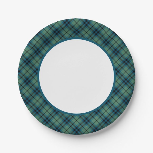 Clan Keith Ancient Tartan Border Paper Plate (Front)